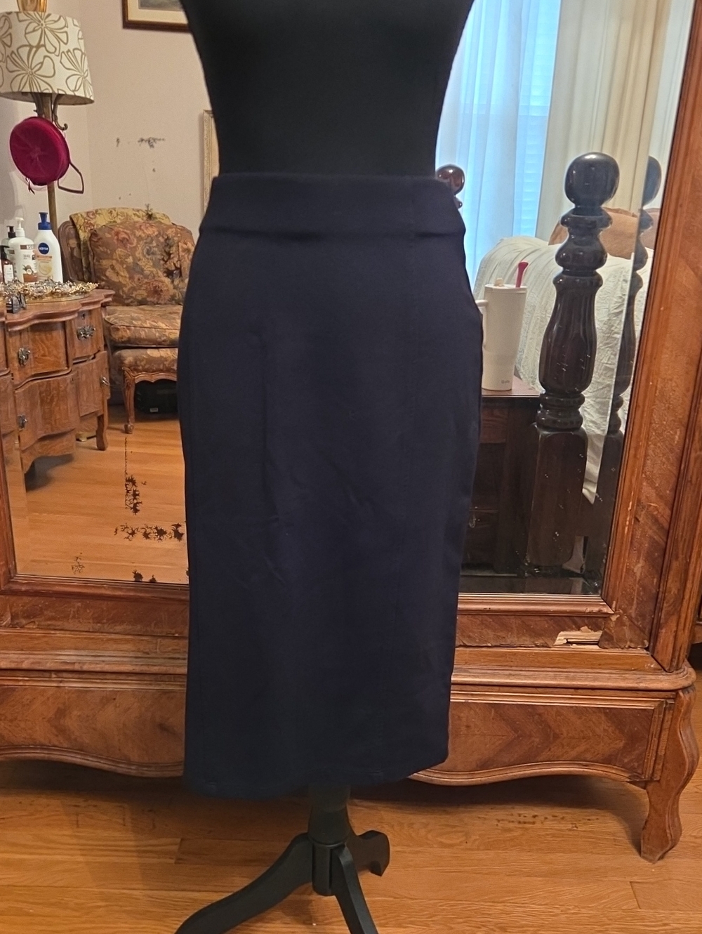 Cato Black High-Waist Pencil Skirt